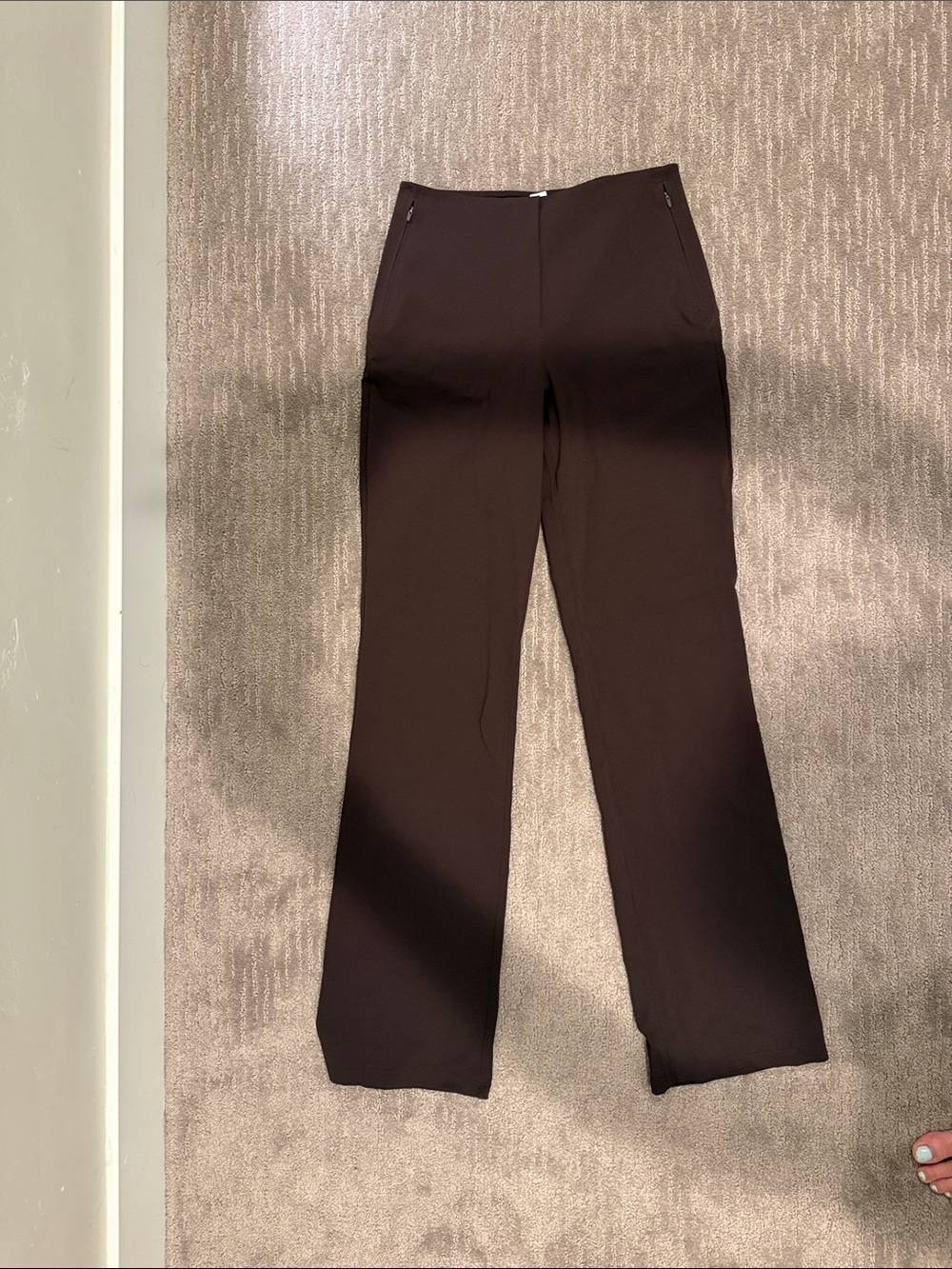 Classic Straight-Leg lulu lemon Pants in Dark Brown